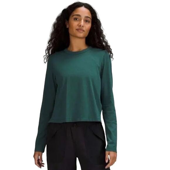 J. Crew Tops - J.Crew Vintage Cotton Green Long Sleeve Shirt Extra Small